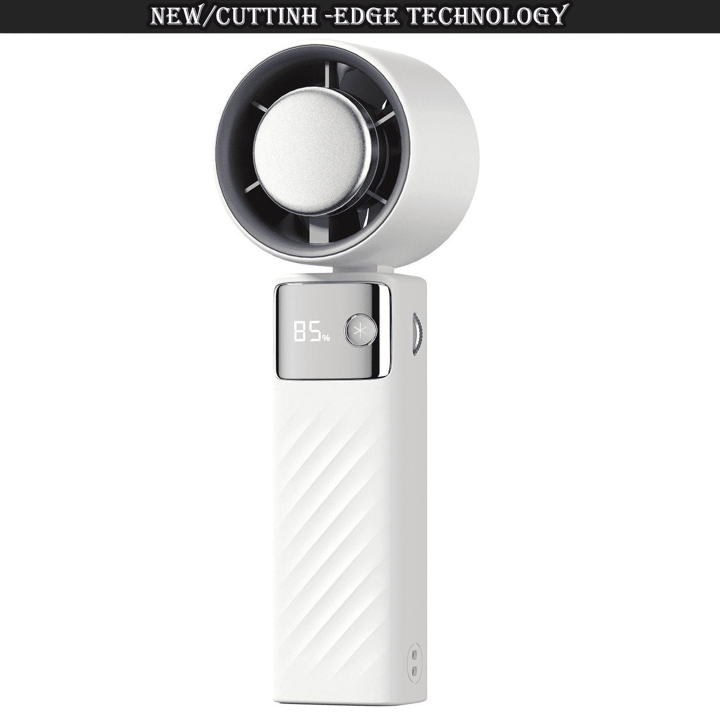 Cutting-Edge Tech with 199 Speed Cooling Portable Small Fan&Handheld Fan,Foldable Desktop Fan,4000Mah, USB Rechargeable and Quiet Personal Fan for Home, Office, Travel & Outdoor Use (White)