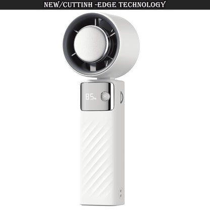 Cutting-Edge Tech with 199 Speed Cooling Portable Small Fan&Handheld Fan,Foldable Desktop Fan,4000Mah, USB Rechargeable and Quiet Personal Fan for Home, Office, Travel & Outdoor Use (White)